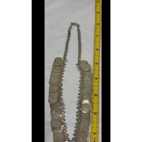 Vintage Silver Coin Necklace - Picture 11 of 13
